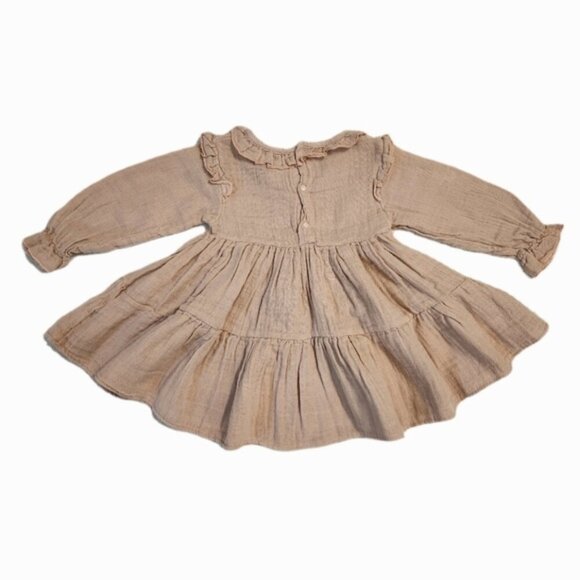 Baby/Toddler Pastel Pink Dress, Knee-Length, Birthday, Travel, School - Picture 2 of 4